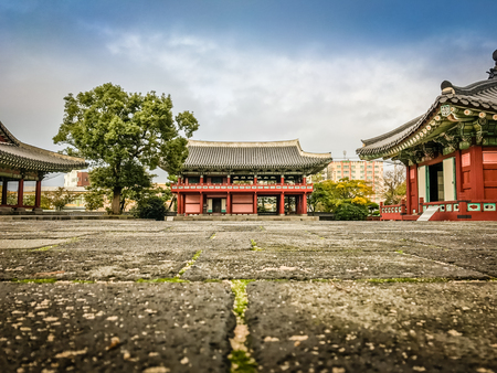 Jeju Mokgwana, the oldest remaining building in Jeju for former central government office where the Joseon Period Magistrate of Jeju from 1392 to 1910のeditorial素材