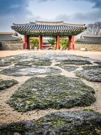 Jeju Mokgwana, the oldest remaining building in Jeju for former central government office where the Joseon Period Magistrate of Jeju from 1392 to 1910のeditorial素材