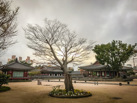 Jeju Mokgwana, the oldest remaining building in Jeju for former central government office where the Joseon Period Magistrate of Jeju from 1392 to 1910のeditorial素材