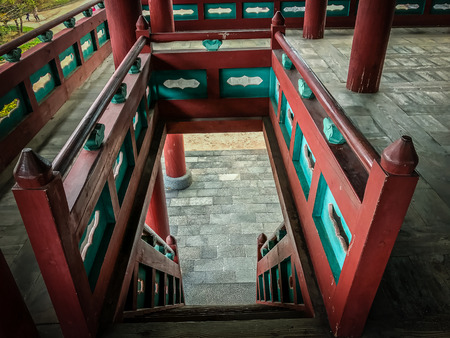 Jeju Mokgwana, the oldest remaining building in Jeju for former central government office where the Joseon Period Magistrate of Jeju from 1392 to 1910のeditorial素材