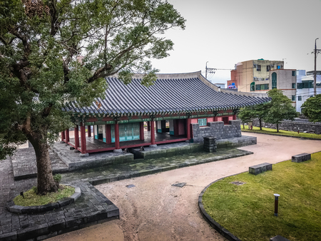 Jeju Mokgwana, the oldest remaining building in Jeju for former central government office where the Joseon Period Magistrate of Jeju from 1392 to 1910のeditorial素材