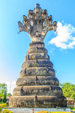 Sala Keoku, the park of giant fantastic concrete sculptures inspired by Buddhism and Hinduism. It is located in Nong Khai, Thailandのeditorial素材