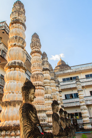 Sala Keoku, the park of giant fantastic concrete sculptures inspired by Buddhism and Hinduism. It is located in Nong Khai, Thailandのeditorial素材