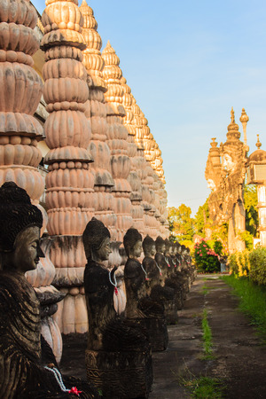 Sala Keoku, the park of giant fantastic concrete sculptures inspired by Buddhism and Hinduism. It is located in Nong Khai, Thailandのeditorial素材