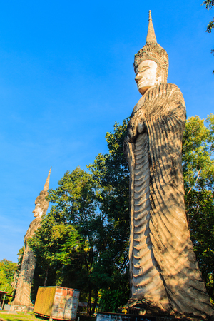 Sala Keoku, the park of giant fantastic concrete sculptures inspired by Buddhism and Hinduism. It is located in Nong Khai, Thailandのeditorial素材
