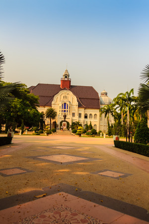 Beautiful Landscape and Architecture of Phra Ramratchaniwet Palace (Wang Ban Peun), former the king Rama 5 palace, one of the main public tourist attractions in Phetchaburi, Thailandのeditorial素材