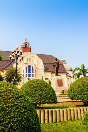 Phetchaburi, Thailand - March 19, 2015: Beautiful Landscape and Architecture of Phra Ramratchaniwet Palace (Wang Ban Peun), former the king Rama 5 palace, one of the main public tourist attractions in Phetchaburi, Thailandのeditorial素材