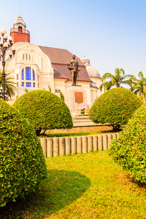 Beautiful Landscape and Architecture of Phra Ramratchaniwet Palace (Wang Ban Peun), former the king Rama 5 palace, one of the main public tourist attractions in Phetchaburi, Thailandのeditorial素材