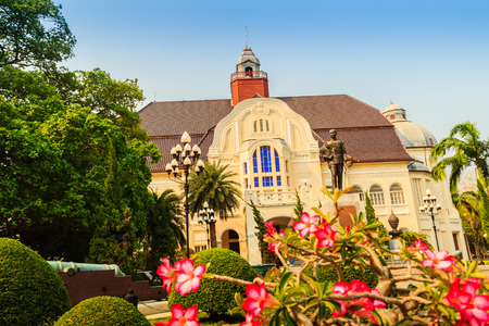 Beautiful Landscape and Architecture of Phra Ramratchaniwet Palace (Wang Ban Peun), former the king Rama 5 palace, one of the main public tourist attractions in Phetchaburi, Thailandのeditorial素材