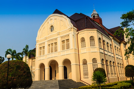 Beautiful Landscape and Architecture of Phra Ramratchaniwet Palace (Wang Ban Peun), former the king Rama 5 palace, one of the main public tourist attractions in Phetchaburi, Thailandのeditorial素材