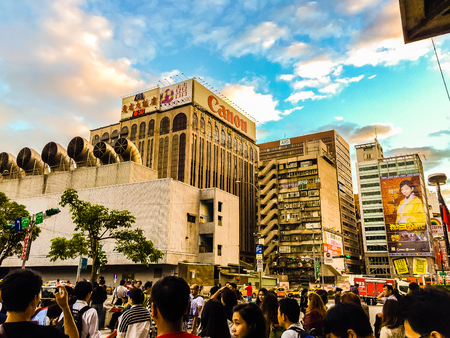 Taipei, Taiwan - November 20, 2015: View at the Taiwan High Speed Rail (HSR) Taipei Main Station. The high speed railway has become the most important transportation that runs approximately 345 km along the west coast of Taiwan.のeditorial素材