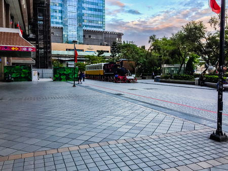 Taipei, Taiwan - November 20, 2015: View at the Taiwan High Speed Rail (HSR) Taipei Main Station. The high speed railway has become the most important transportation that runs approximately 345 km along the west coast of Taiwan.のeditorial素材