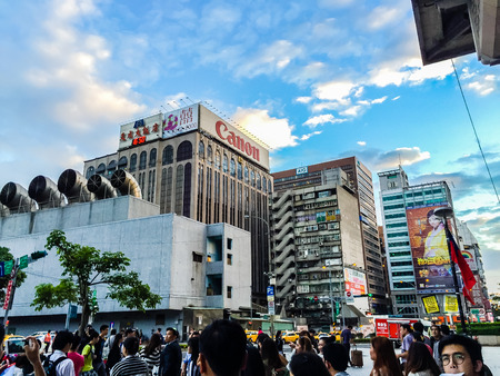 Taipei, Taiwan - November 20, 2015: View at the Taiwan High Speed Rail (HSR) Taipei Main Station. The high speed railway has become the most important transportation that runs approximately 345 km along the west coast of Taiwan.のeditorial素材