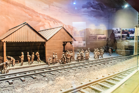 ShenZhen, China - November 15, 2014: Shenzhen museum has kept perfecting treasures with full and accurate materials tell visitors the 6,000 years of history of development process in Shenzhen region.のeditorial素材