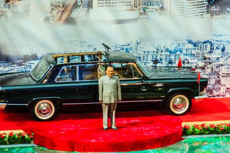ShenZhen, China - November 15, 2014: Deng Xiaoping wax figure at Shenzhen museum. He was the Chinese revolutionary, statesman and the paramount leader of the People's Republic of China from 1978-1989.のeditorial素材
