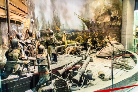 ShenZhen, China - November 15, 2014: Shenzhen museum has kept perfecting treasures with full and accurate materials tell visitors the 6,000 years of history of development process in Shenzhen region.のeditorial素材