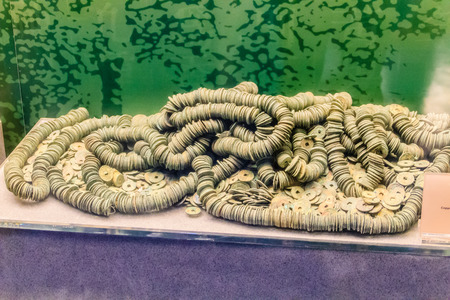 ShenZhen, China - November 15, 2014: Shenzhen museum has kept perfecting treasures with full and accurate materials tell visitors the 6,000 years of history of development process in Shenzhen region.のeditorial素材