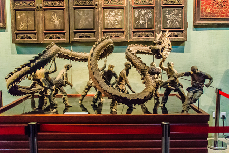 ShenZhen, China - November 15, 2014: Shenzhen museum has kept perfecting treasures with full and accurate materials tell visitors the 6,000 years of history of development process in Shenzhen region.のeditorial素材