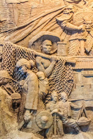 ShenZhen, China - November 15, 2014: Shenzhen museum has kept perfecting treasures with full and accurate materials tell visitors the 6,000 years of history of development process in Shenzhen region.のeditorial素材