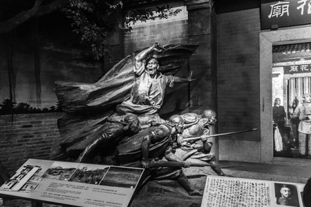 ShenZhen, China - November 15, 2014: Shenzhen museum has kept perfecting treasures with full and accurate materials tell visitors the 6,000 years of history of development process in Shenzhen region.のeditorial素材