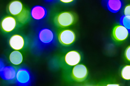 Beautiful blue bokeh abstract light background. Wonderful Defocused abstract blue christmas...