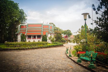 Bhubing Rajanives Palace, the royal winter residence in Chiang Mai where the Royal family stays during seasonal visits to the people in the northern part of Thailand.のeditorial素材