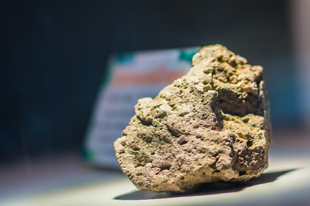 Basalt with a vesicular texture, It's also called vesicular basalt, when the bulk of the rock is...