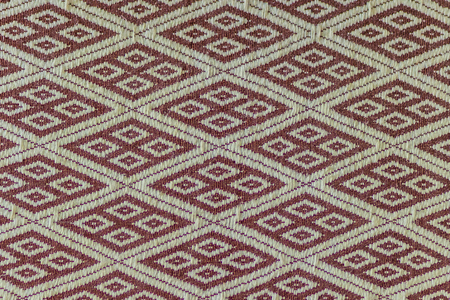 Beautiful pattern on Northern Thai silk fabric textile in the public night market. Thai silk fabric...