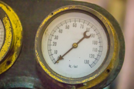 Vintage old marine chronometer, a timepiece that is precise and accurate enough to be used as a portable time standard; it can therefore be used to determine longitude by means of celestial navigationの写真素材