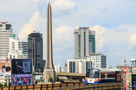 Bangkok, Thailand - September 22, 2018: Victory Monument (Anusawari Chai Samoraphum) in Bangkok,...