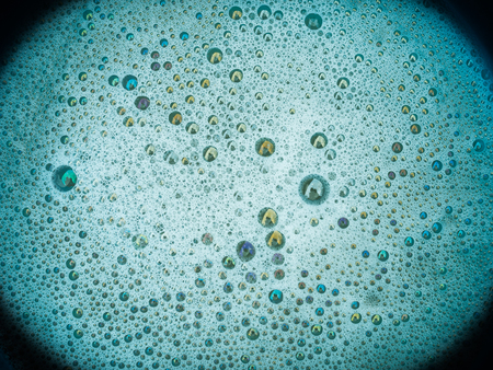 The circle of small and large bubblesの写真素材