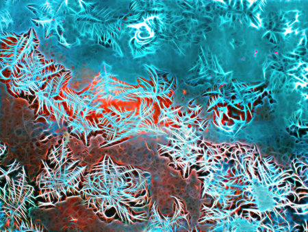 Festive abstract background with bright sparkles.の写真素材