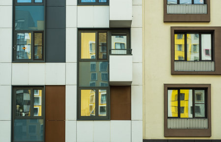 Beautiful flowers of primrose in the gardenの写真素材