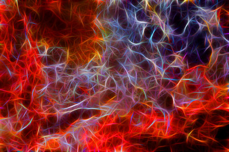 Festive Christmas new year background. Holographic abstract background with bright colors and midtonesの写真素材