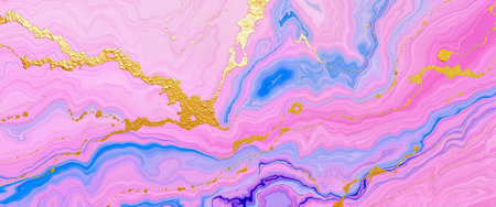 Abstract pink and blue marble background