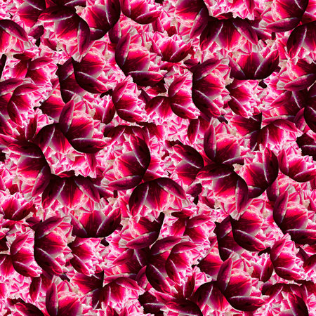 texture of a seamless pattern with Tulip buds, decorative design elementsの写真素材