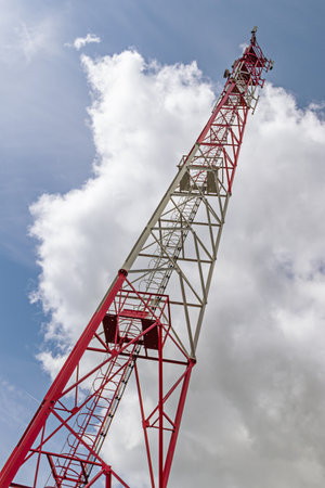 Communication antenna tower for cellular communications.