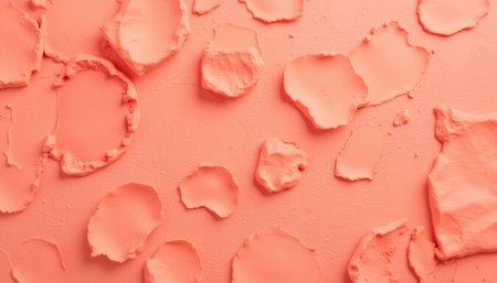 Coral texture scattered on peachy background, radiant summer look. generated by aiの素材