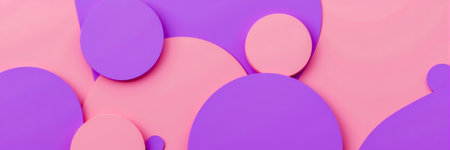 Abstract Space Background with Rounded Shapes, Foampunk Design. generated by aiの素材