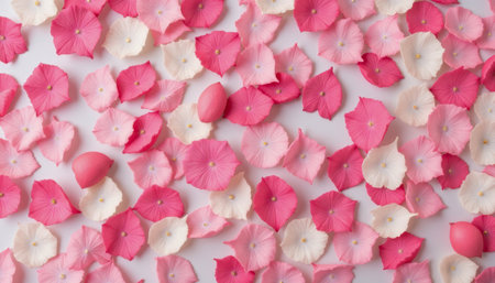 Cherry Petals Carpeting Ground, Springtime Serenity. generated by aiの素材