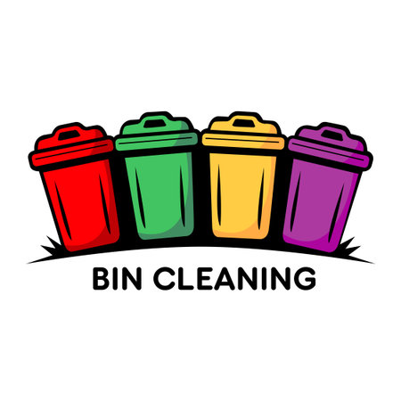 Bin recycling symbol. Vector illustration on white background. Can be used as a logo for your businessの写真素材