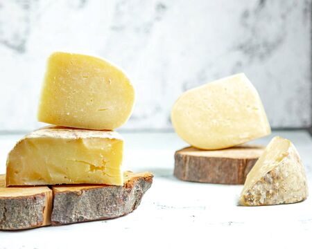 cheese set on the table