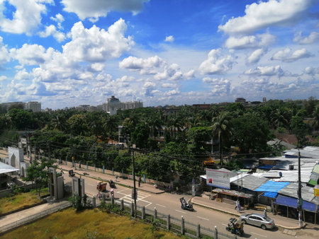 View of the cityの写真素材