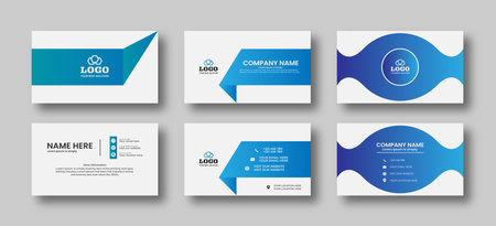 Flat and minimal Business Card Creative and Eligen Business Card Template. Minimal visiting card design template.のイラスト素材