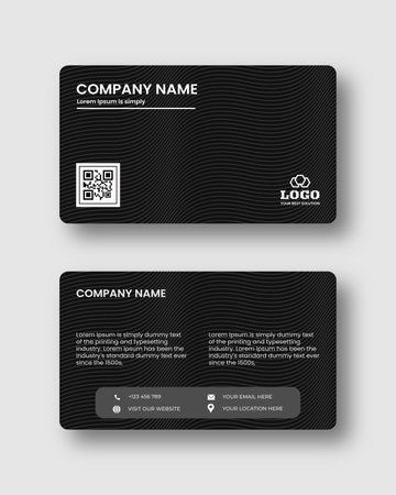 Modern Minimal Business Card - Creative and Eligen Business Card Template. Luxury business card design template. White color business card design.のイラスト素材