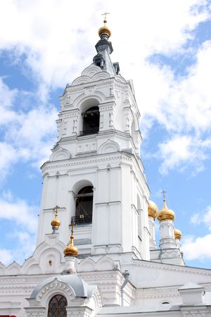 Orthodox church against the skyの写真素材