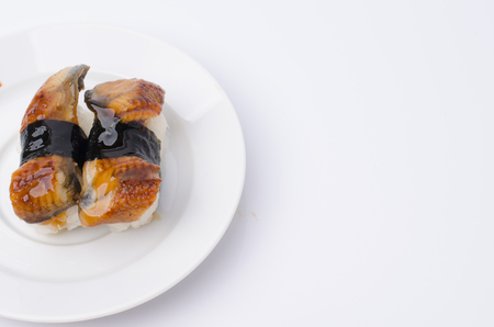 sushi isolated on a white backgroundの写真素材