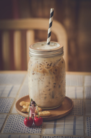 Iced coffeeの写真素材