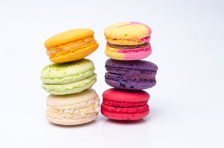 colorful macaronsの写真素材