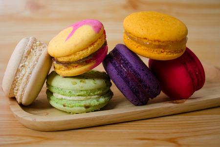 colorful macaronsの写真素材